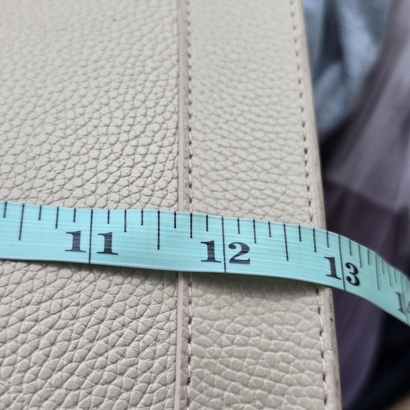 Michael Kors Rose Gold Tote HandBag Pink White Top Handle Women Leather - Picture 14 of 16